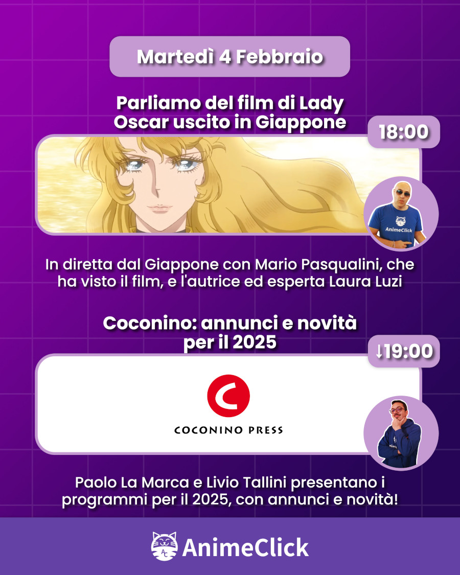 AnimeClick su Twitch: programma dal 3 al 9 febbraio